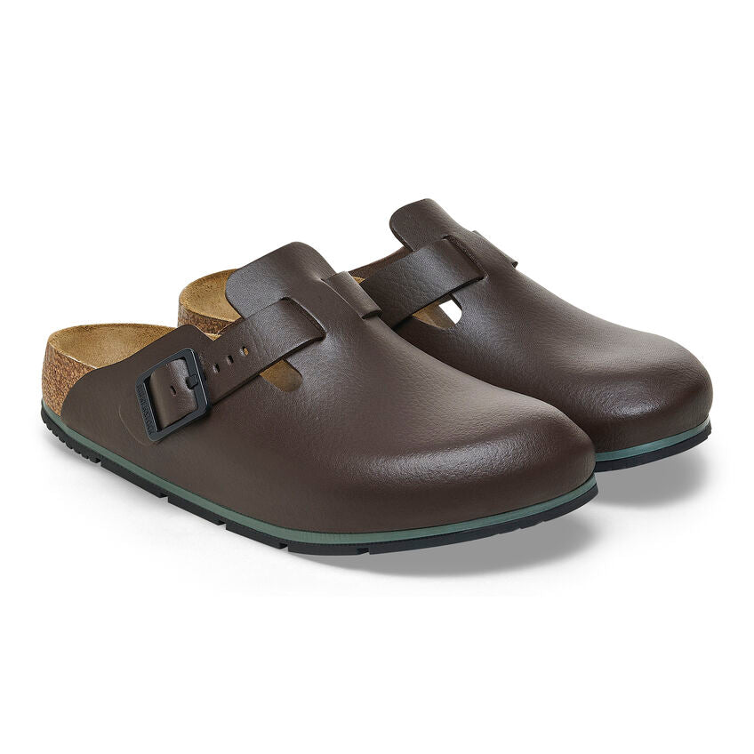 Birkenstock BOSTON PRO 1026187 Soft Java | Cuir Largeur Régulière Sabots professionnels antidérapants - Dealorys