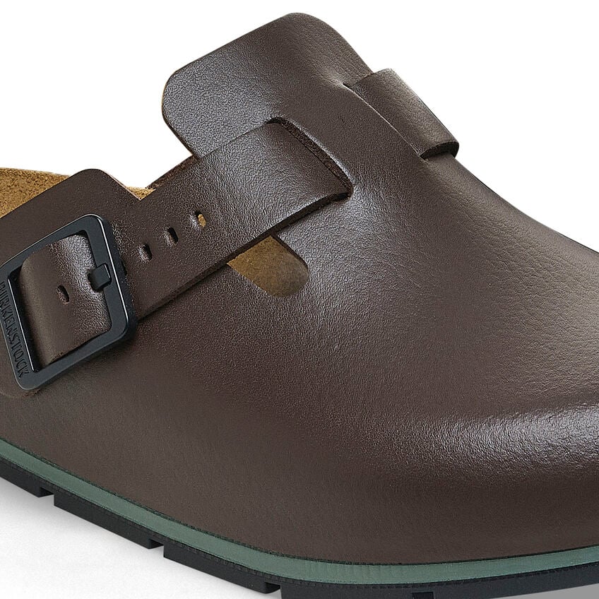 Birkenstock BOSTON PRO 1026187 Soft Java | Cuir Largeur Régulière Sabots professionnels antidérapants - Dealorys