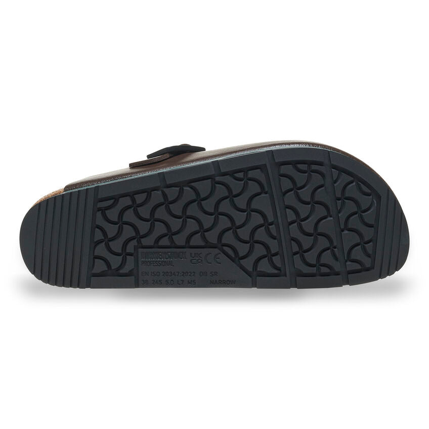Birkenstock BOSTON PRO 1026187 Soft Java | Cuir Largeur Régulière Sabots professionnels antidérapants - Dealorys