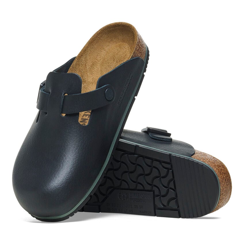 Birkenstock BOSTON PRO 1025979 Noir | Cuir Largeur Régulière Sabots professionnels antidérapants - Dealorys