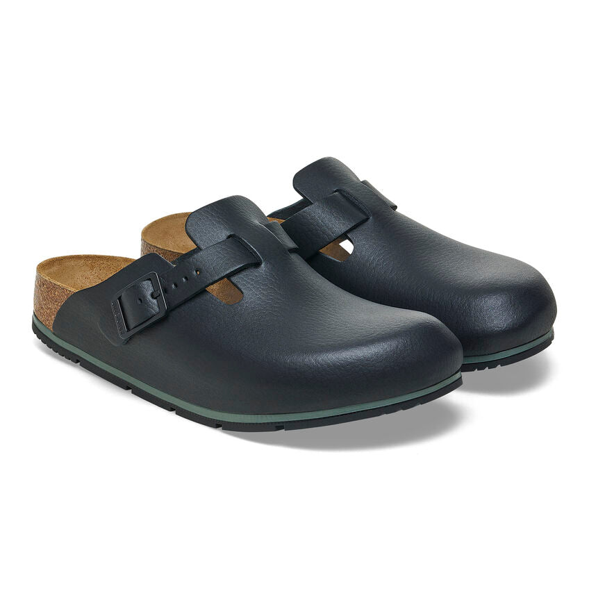 Birkenstock BOSTON PRO 1025979 Noir | Cuir Largeur Régulière Sabots professionnels antidérapants - Dealorys
