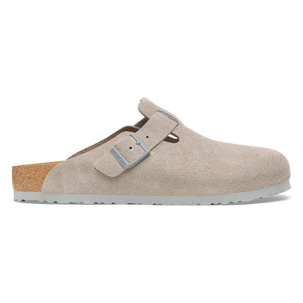 Birkenstock BOSTON 1027751 Stone Coin | Suède Largeur Étroite - Dealorys