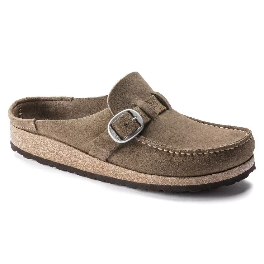 Birkenstock Buckley 1019490 Gray Taupe | Suède Largeur Étroite - Dealorys