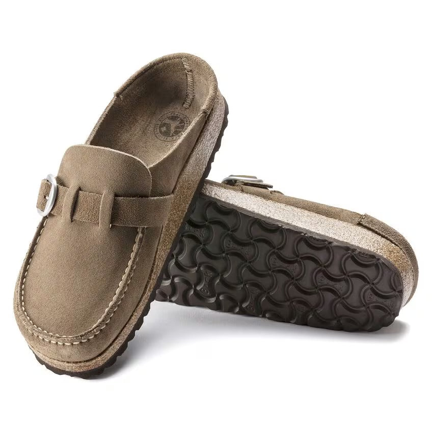 Birkenstock Buckley 1019490 Gray Taupe | Suède Largeur Étroite - Dealorys