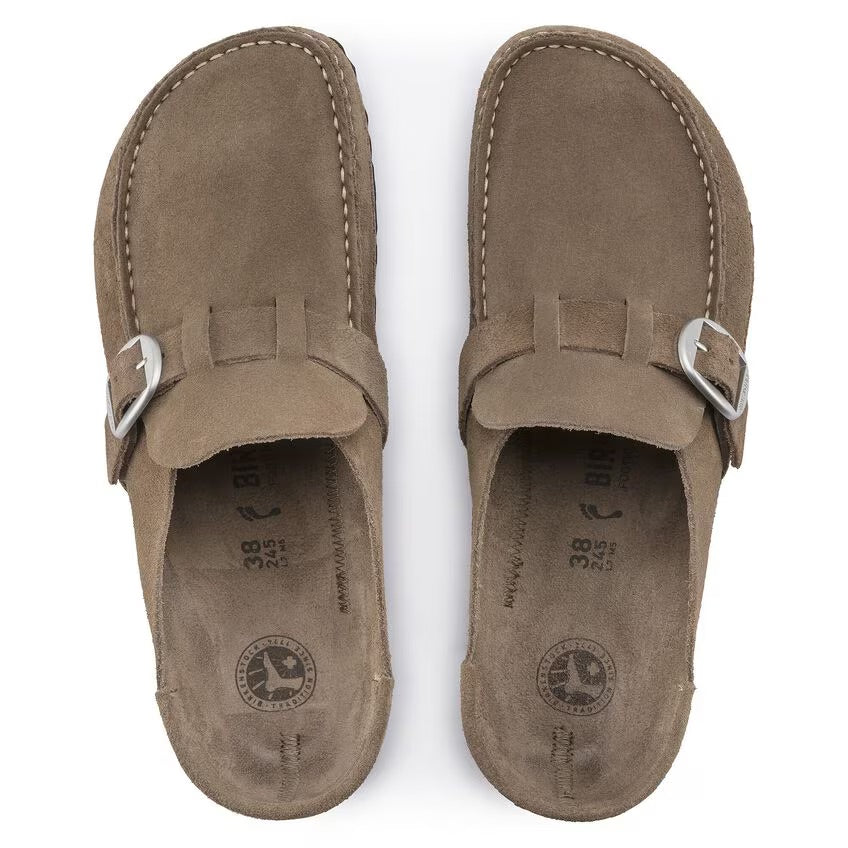 Birkenstock Buckley 1019490 Gray Taupe | Suède Largeur Étroite - Dealorys