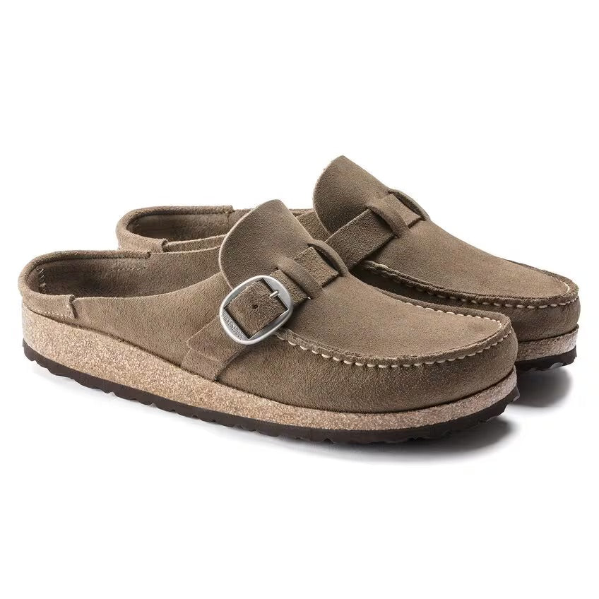 Birkenstock Buckley 1019490 Gray Taupe | Suède Largeur Étroite - Dealorys
