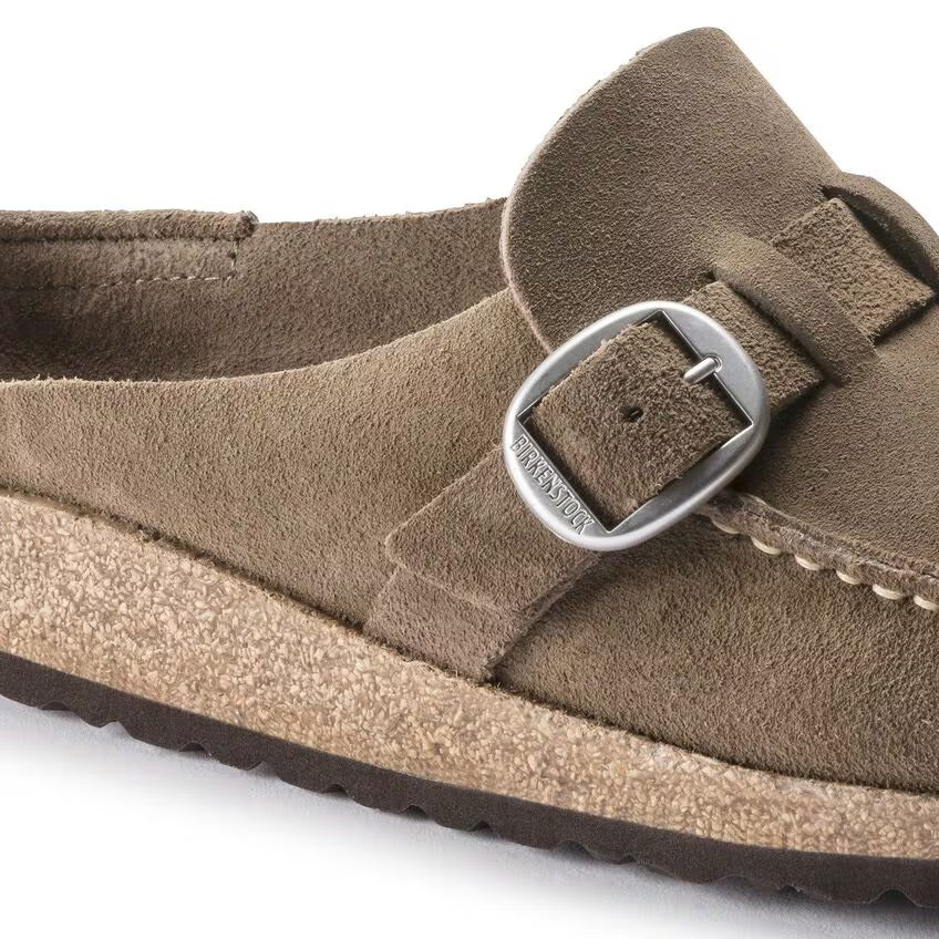 Birkenstock Buckley 1019490 Gray Taupe | Suède Largeur Étroite - Dealorys