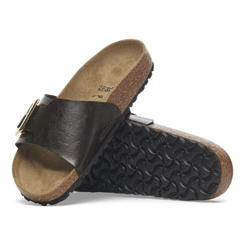 Birkenstock Catalina Luxe Buckle 1029481 Graceful Licorice | Birko-Flor Largeur Étroite - Dealorys