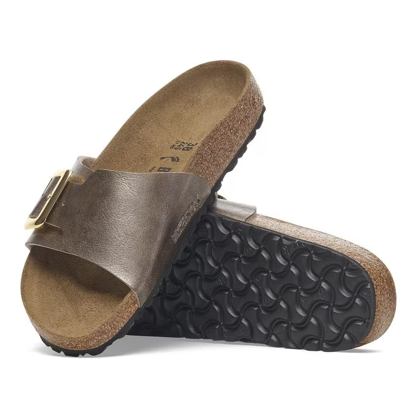 Birkenstock Catalina Luxe Buckle 1029416 Graceful Taupe | Birko-Flor Largeur Étroite - Dealorys