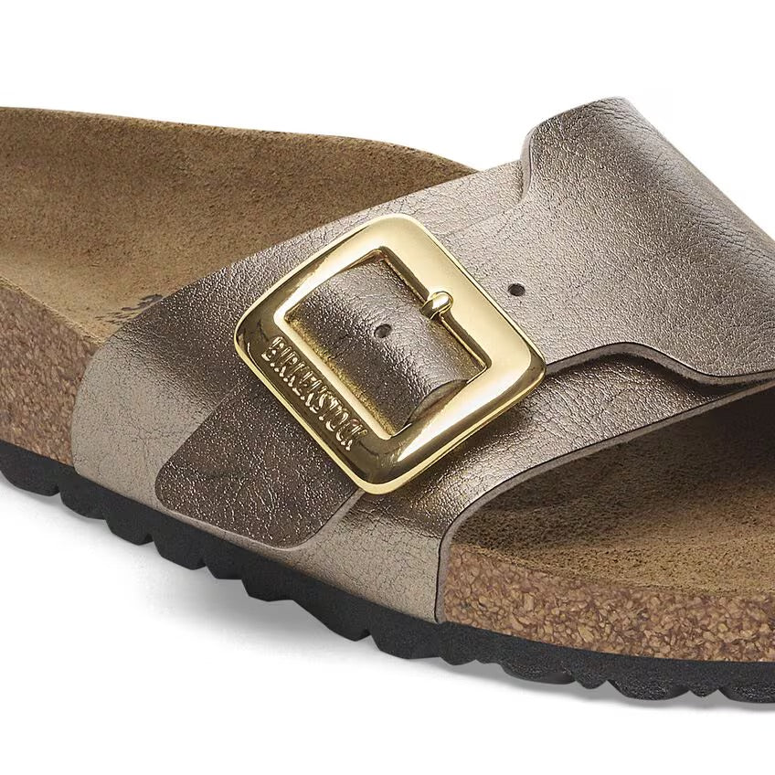 Birkenstock Catalina Luxe Buckle 1029416 Graceful Taupe | Birko-Flor Largeur Étroite - Dealorys