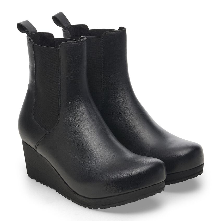 Birkenstock EBBA Slip On 1028404 Noir | Cuir Largeur Étroite - Dealorys