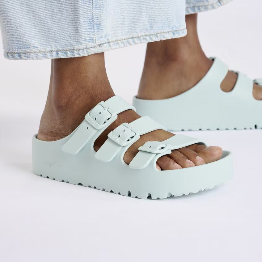 Birkenstock FLORIDA III PLATFORM EVA 1029736 Surf Green | EVA Largeur Étroite - Dealorys