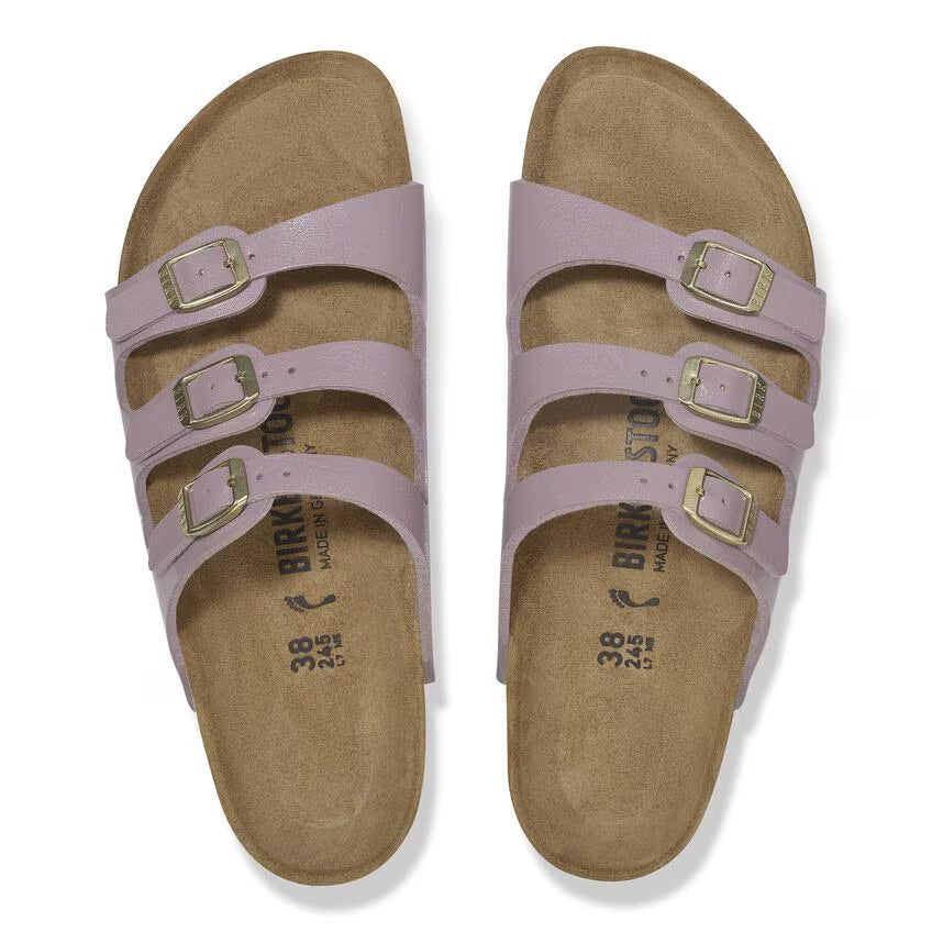 Birkenstock FLORIDA 1029830 Graceful Faded Purple | Birko-Flor Largeur Régulière - Dealorys