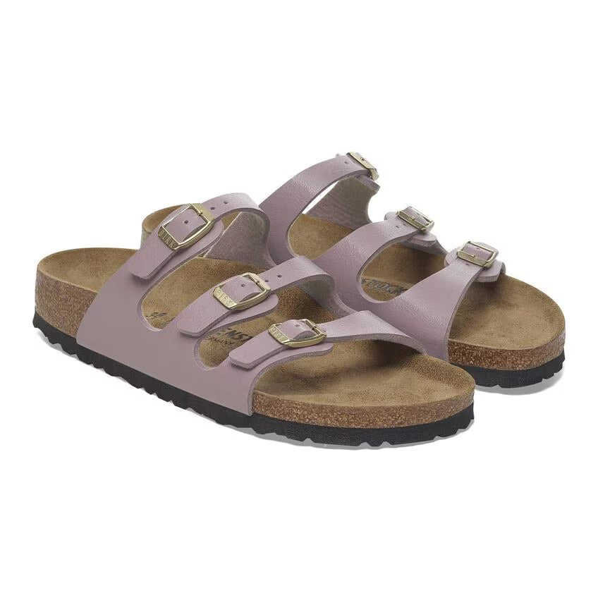 Birkenstock FLORIDA 1029830 Graceful Faded Purple | Birko-Flor Largeur Régulière - Dealorys