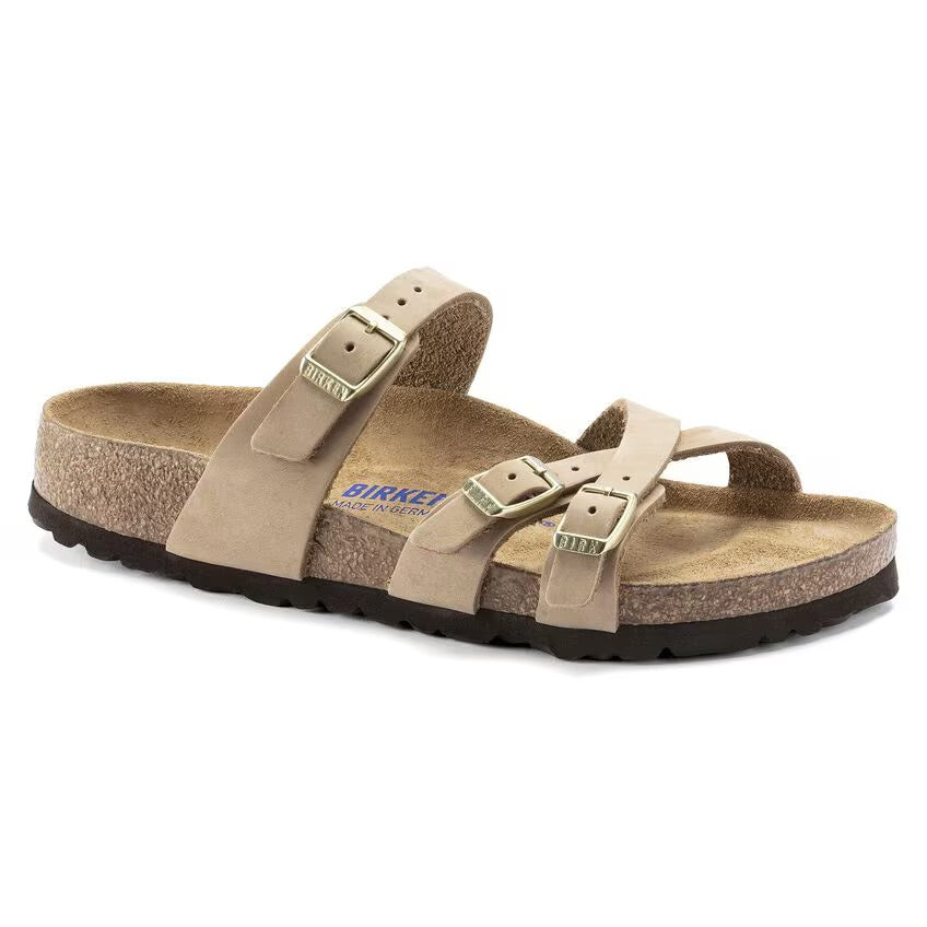 Birkenstock FRANCA SOFT 1022956 Sandcastle | Nubuck Largeur Régulière - Dealorys