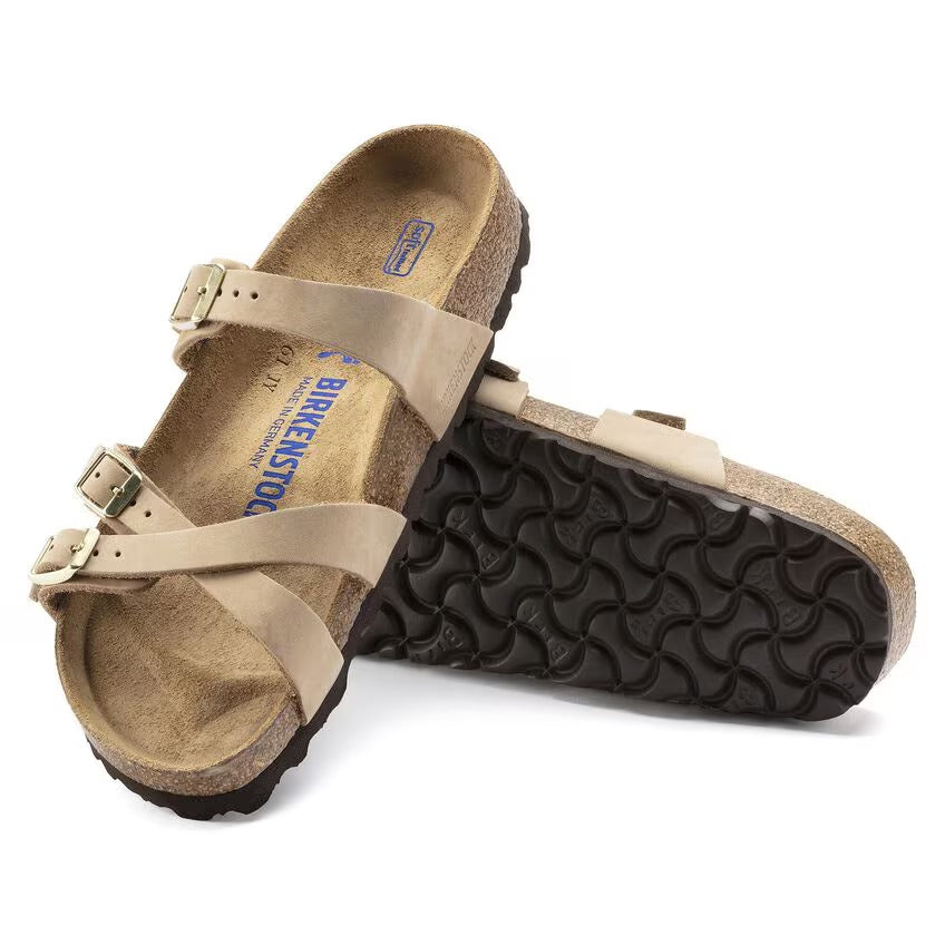 Birkenstock FRANCA SOFT 1022956 Sandcastle | Nubuck Largeur Régulière - Dealorys