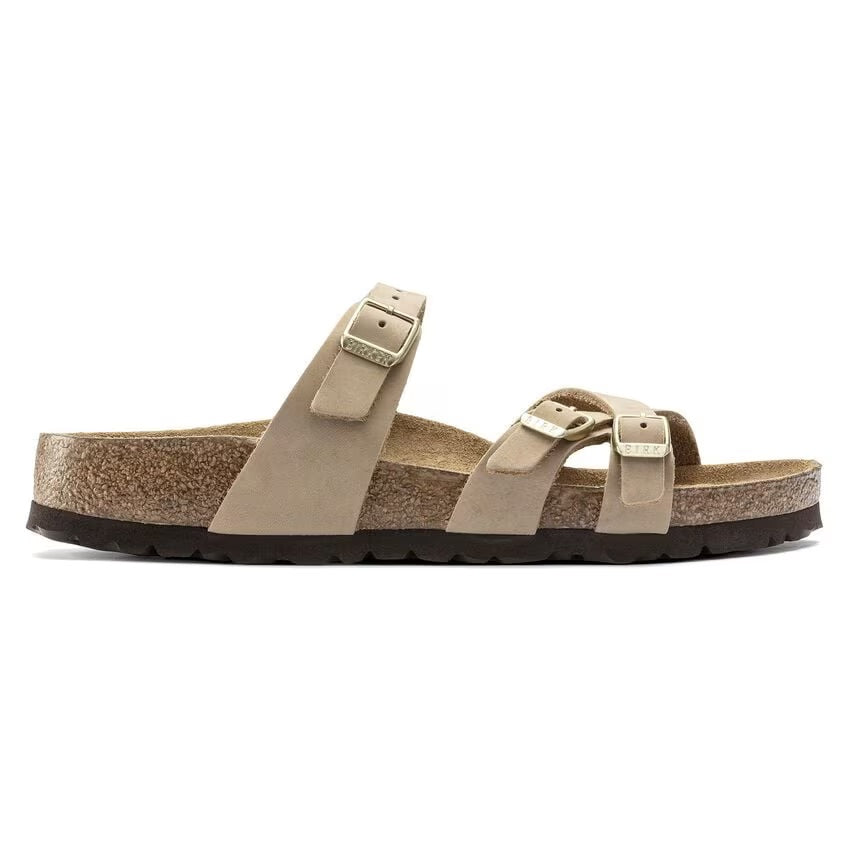Birkenstock FRANCA SOFT 1022956 Sandcastle | Nubuck Largeur Régulière - Dealorys