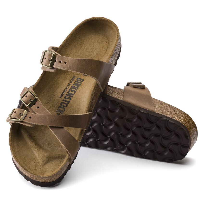 Birkenstock FRANCA 1015930 Tobacco | Cuir Largeur Régulière - Dealorys