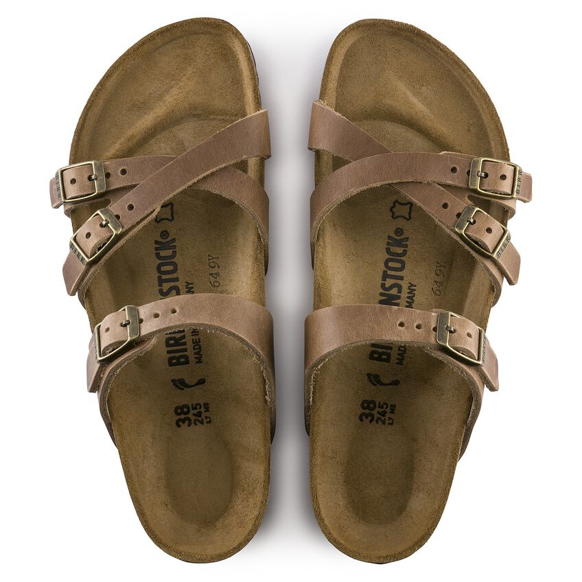 Birkenstock FRANCA 1015930 Tobacco | Cuir Largeur Régulière - Dealorys