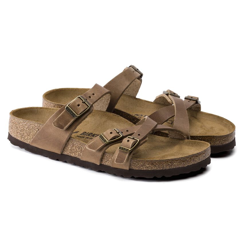Birkenstock FRANCA 1015930 Tobacco | Cuir Largeur Régulière - Dealorys