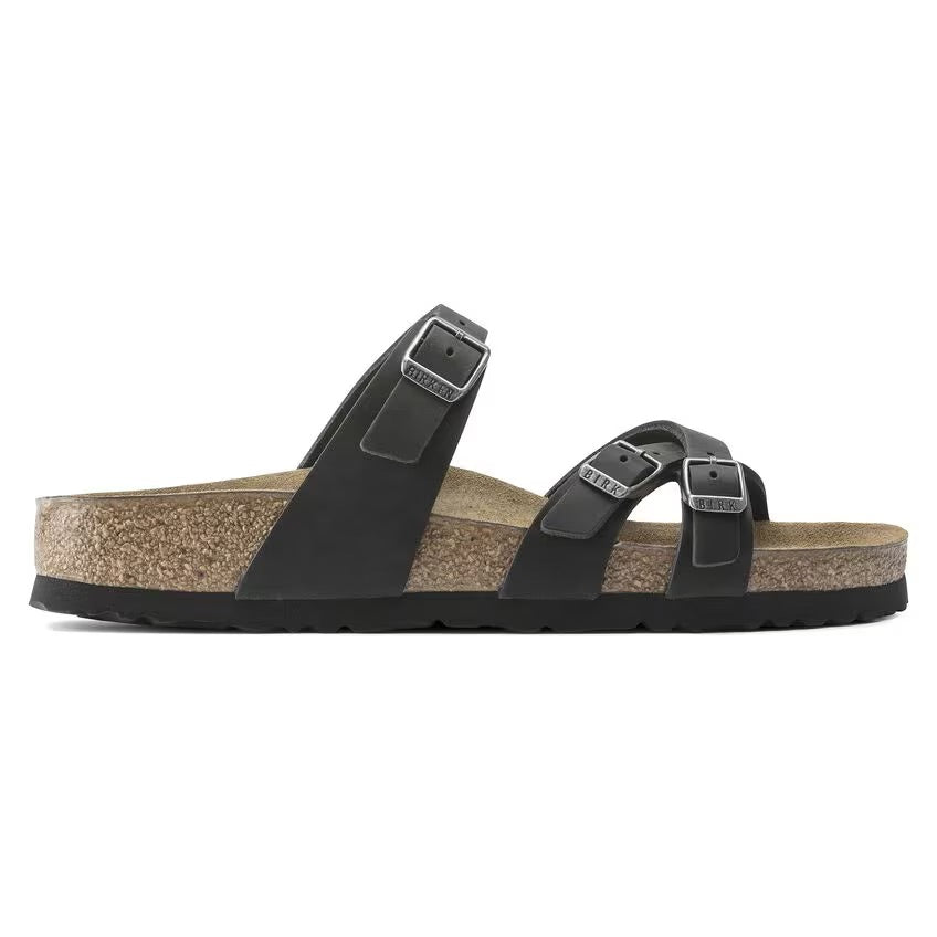 Birkenstock FRANCA 1021112 Noir | Cuir Largeur Régulière - Dealorys