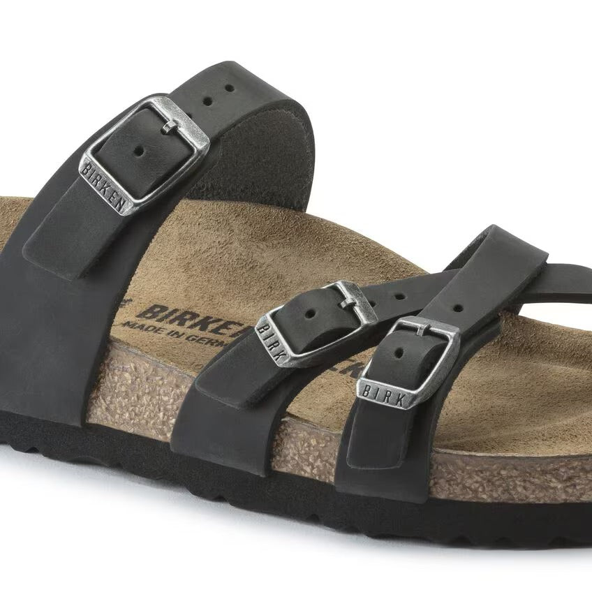 Birkenstock FRANCA 1021112 Noir | Cuir Largeur Régulière - Dealorys