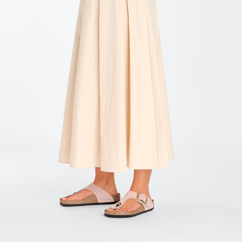 Birkenstock GIZEH BIG BUCKLE 1027095 Soft Pink | Nubuck Largeur Régulière - Dealorys