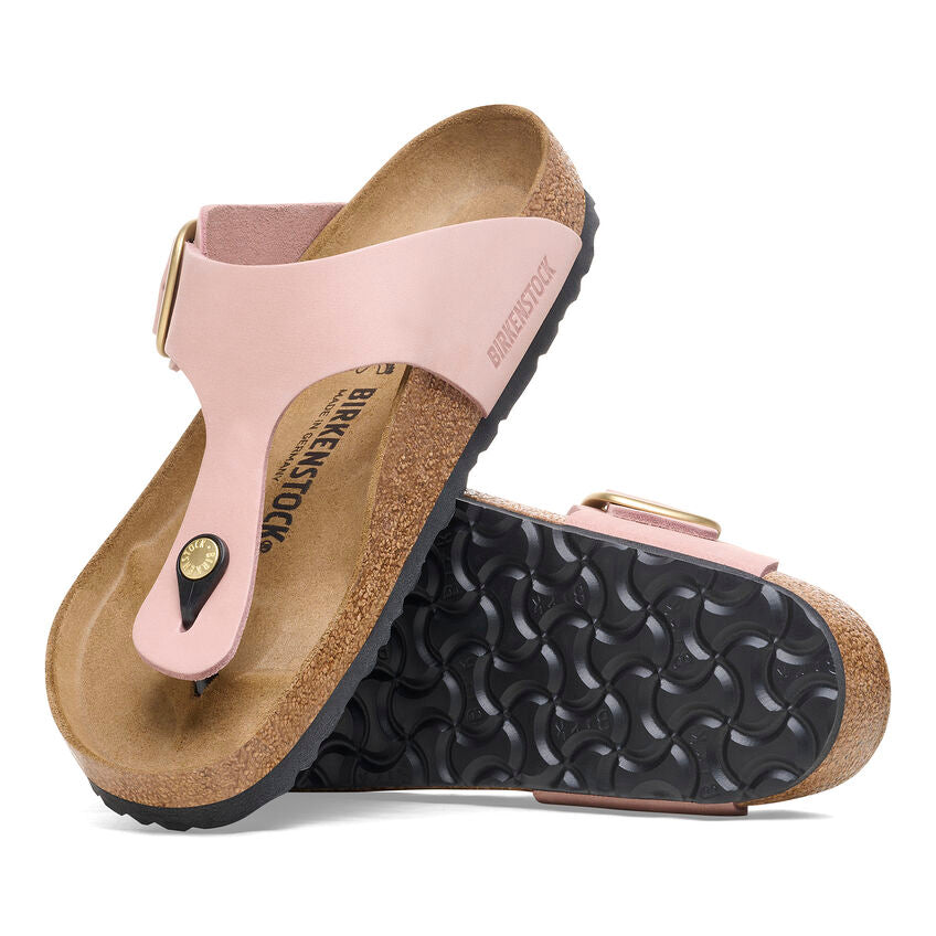 Birkenstock GIZEH BIG BUCKLE 1027095 Soft Pink | Nubuck Largeur Régulière - Dealorys