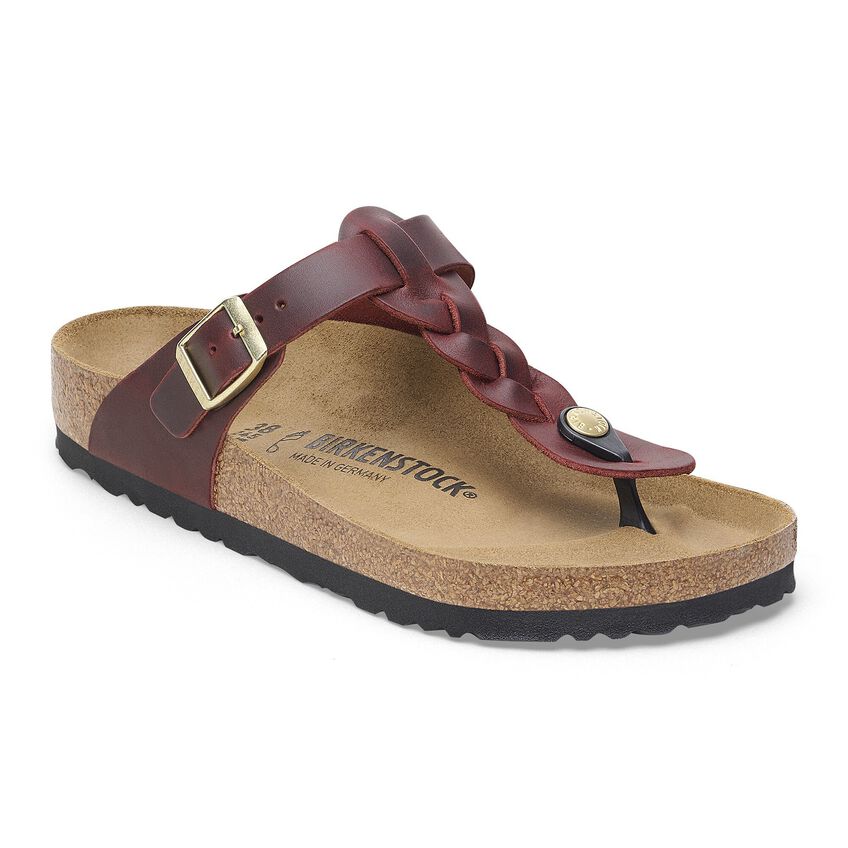 Birkenstock GIZEH BRAIDED 1027923 Zinfandel | Cuir Largeur Régulière - Dealorys