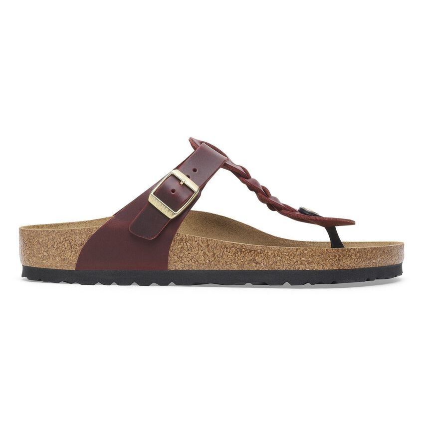 Birkenstock GIZEH BRAIDED 1027923 Zinfandel | Cuir Largeur Régulière - Dealorys