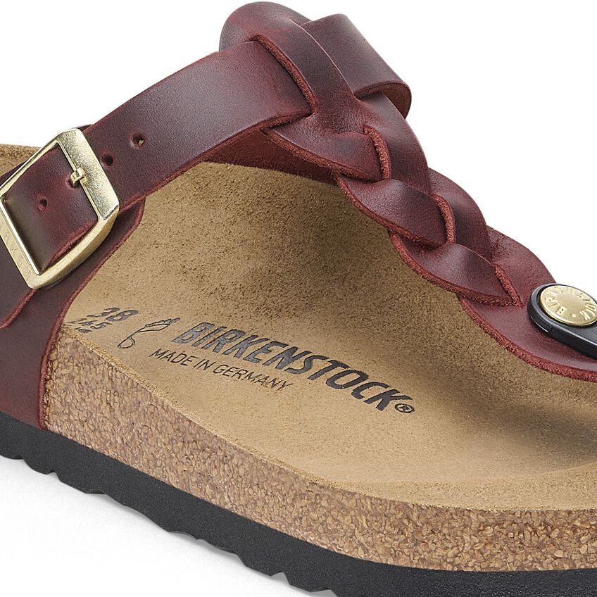 Birkenstock GIZEH BRAIDED 1027923 Zinfandel | Cuir Largeur Régulière - Dealorys