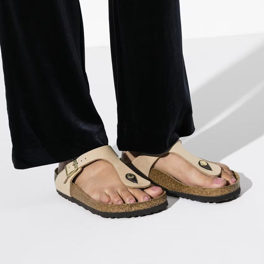 Birkenstock GIZEH SOFT 1018999 Sandcastle | Nubuck Largeur Régulière - Dealorys