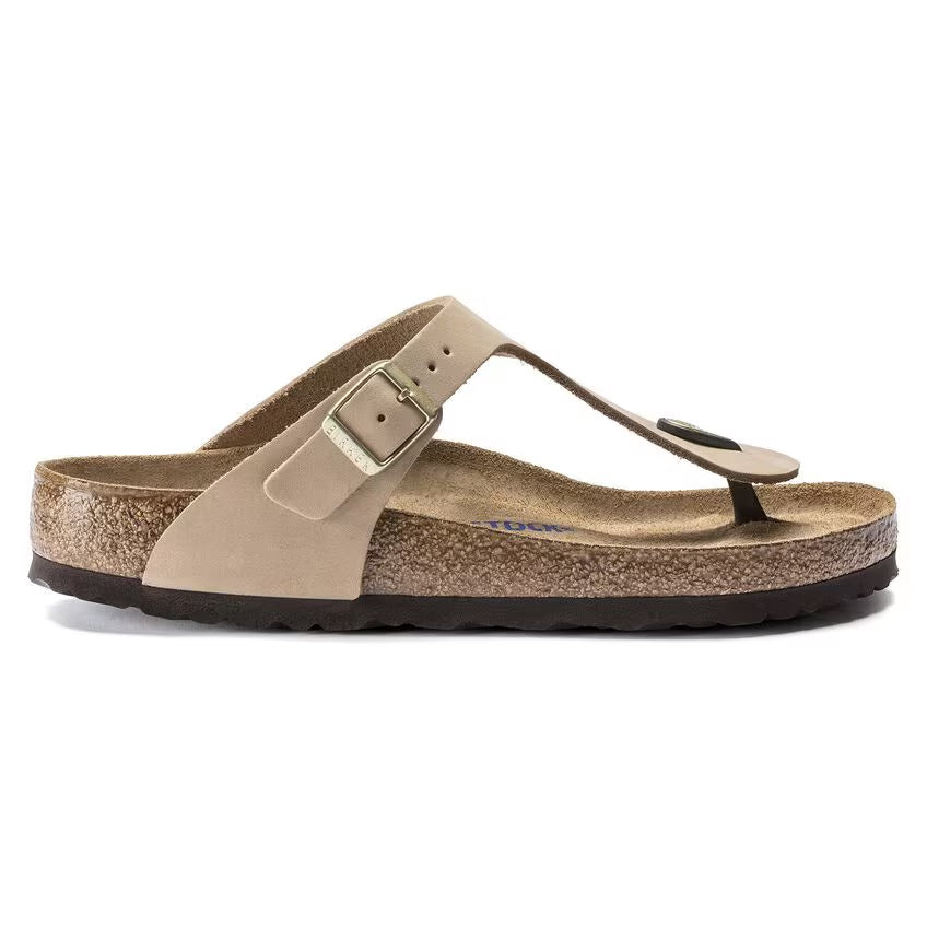 Birkenstock GIZEH SOFT 1018999 Sandcastle | Nubuck Largeur Régulière - Dealorys