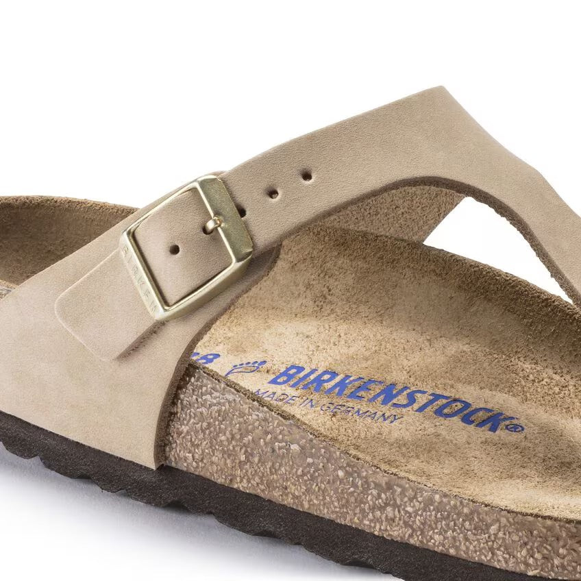 Birkenstock GIZEH SOFT 1018999 Sandcastle | Nubuck Largeur Régulière - Dealorys