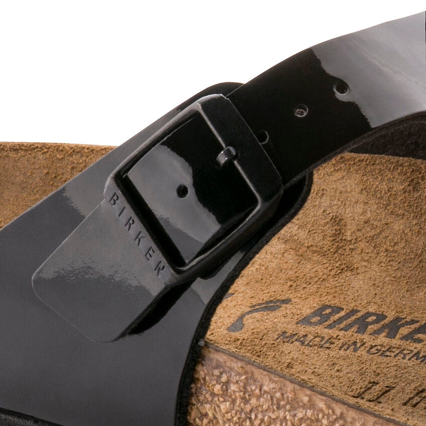 Birkenstock Gizeh 043661 Noir Patent Black Largeur Régulier - Dealorys