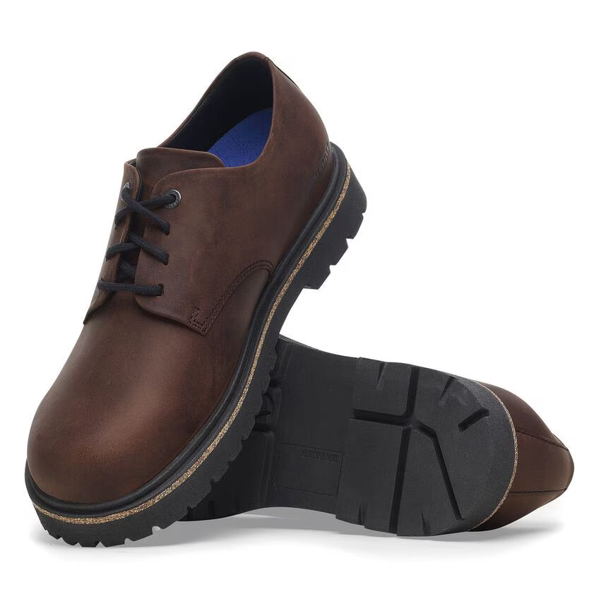 Birkenstock HIGHWOOD LOW LACE 1028093 Habana | Cuir Largeur Régulière - Dealorys
