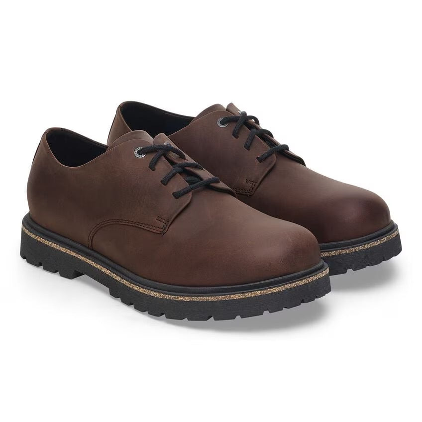 Birkenstock HIGHWOOD LOW LACE 1028093 Habana | Cuir Largeur Régulière - Dealorys