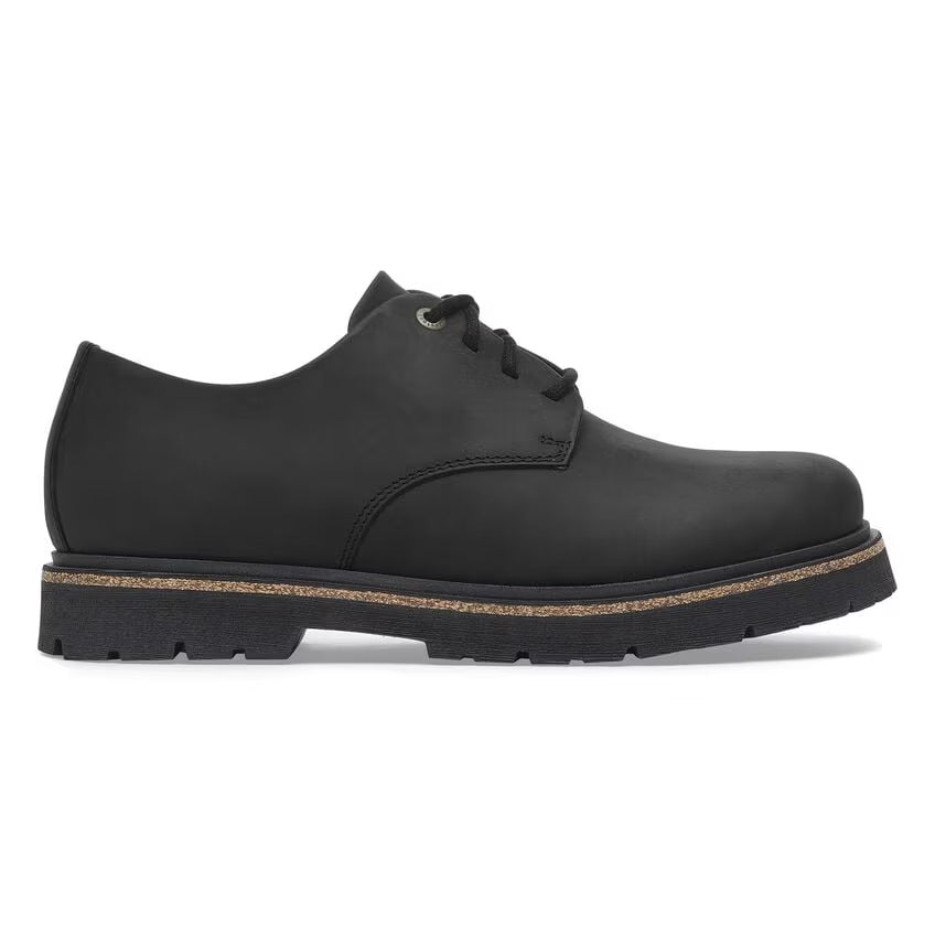 Birkenstock HIGHWOOD LOW LACE 1028173 Noir | Cuir Largeur Régulière - Dealorys