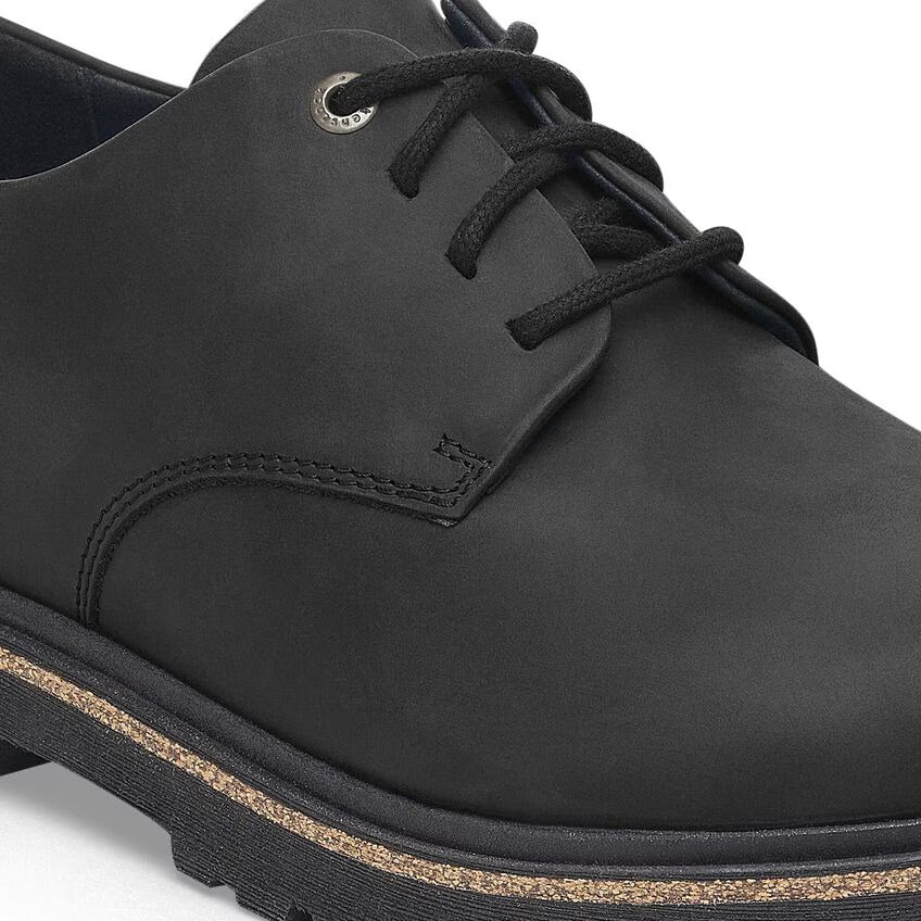 Birkenstock HIGHWOOD LOW LACE 1028173 Noir | Cuir Largeur Régulière - Dealorys
