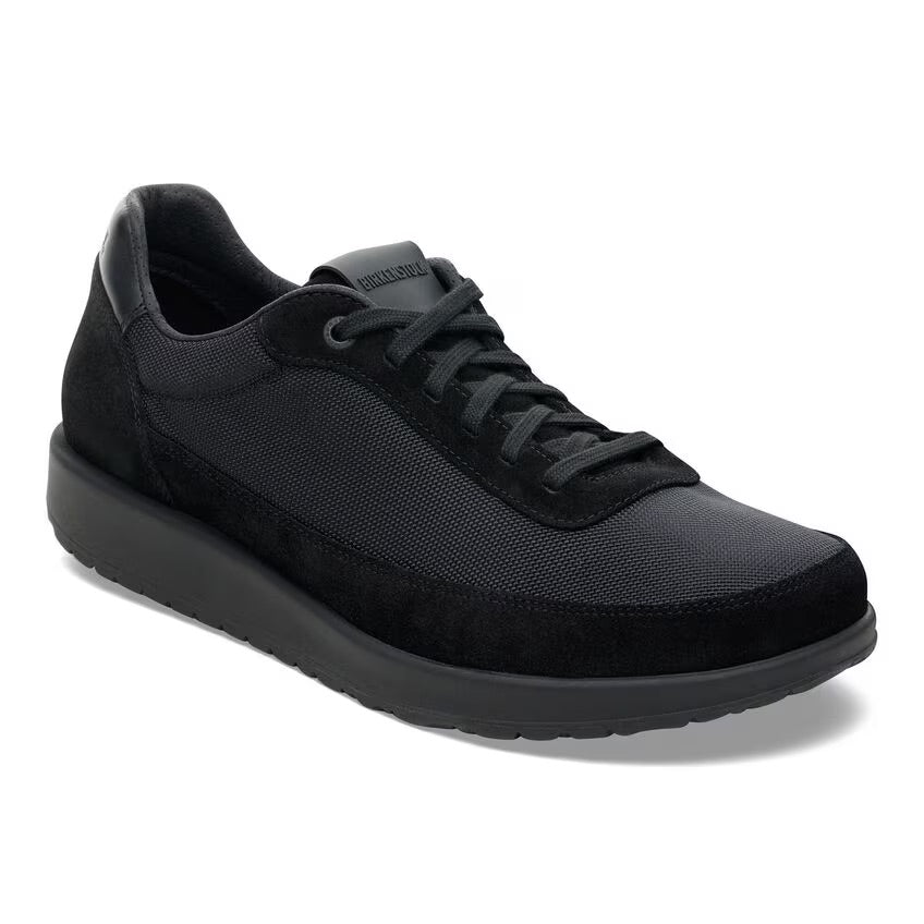 Birkenstock HONNEF CITY 1030107 Triple Black | Suède/Textile Largeur Régulière - Dealorys