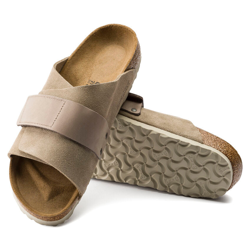 Birkenstock KYOTO 1015573 Taupe | Nubuck/Suède Largeur Étroite - Dealorys
