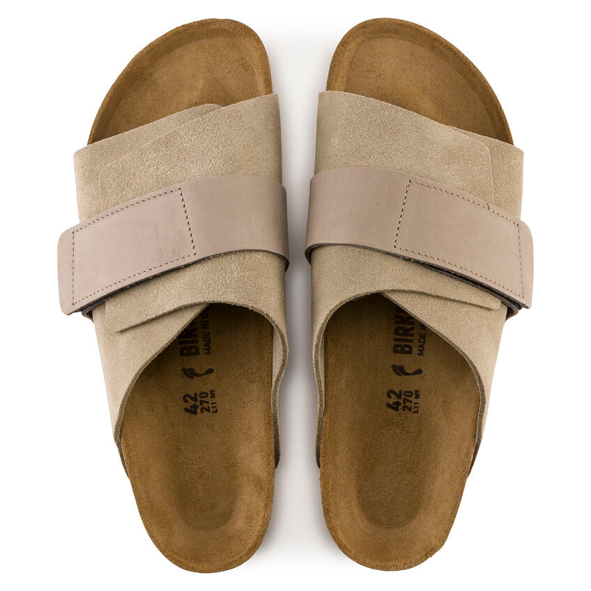 Birkenstock KYOTO 1015573 Taupe | Nubuck/Suède Largeur Étroite - Dealorys