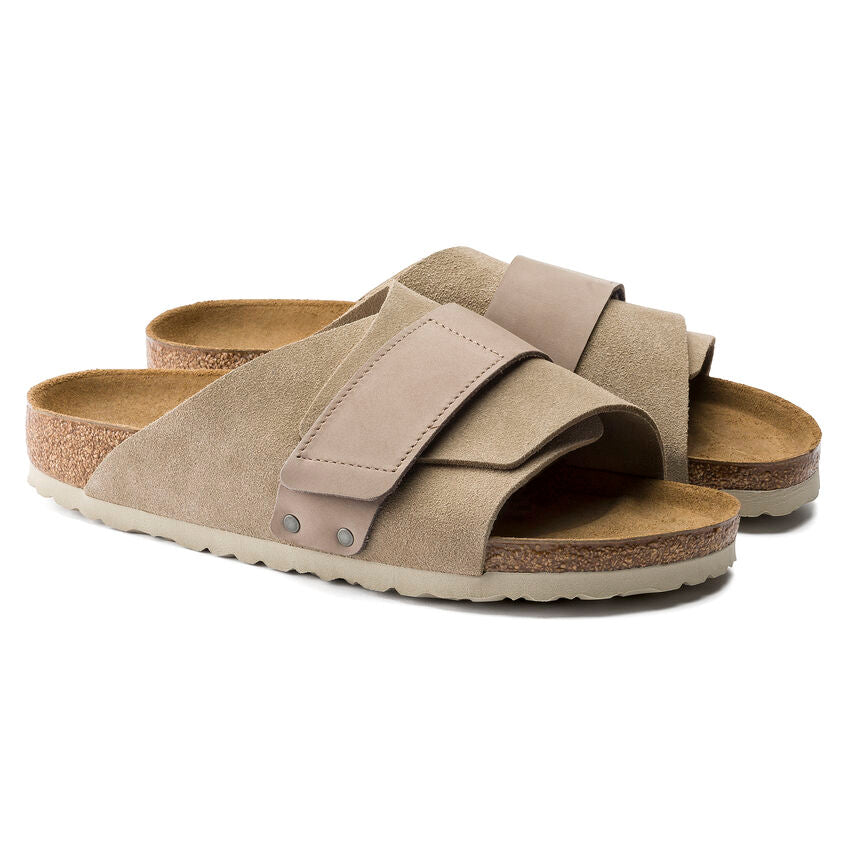 Birkenstock KYOTO 1015573 Taupe | Nubuck/Suède Largeur Étroite - Dealorys