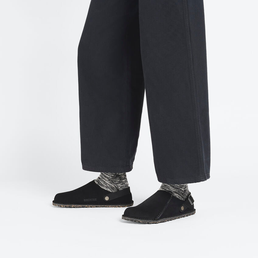 Birkenstock LUTRY 365 1025356 Noir | Suède Largeur Étroite - Dealorys