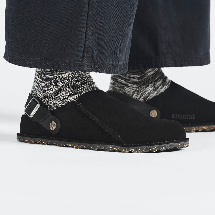 Birkenstock LUTRY 365 1025356 Noir | Suède Largeur Étroite - Dealorys