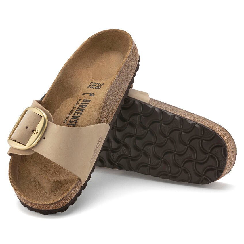 Birkenstock MADRID BIG BUCKLE 1024009 Sandcastle | Nubuck Largeur Étroite - Dealorys