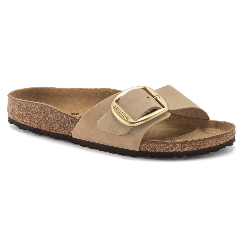 Birkenstock MADRID BIG BUCKLE 1024009 Sandcastle | Nubuck Largeur Étroite - Dealorys