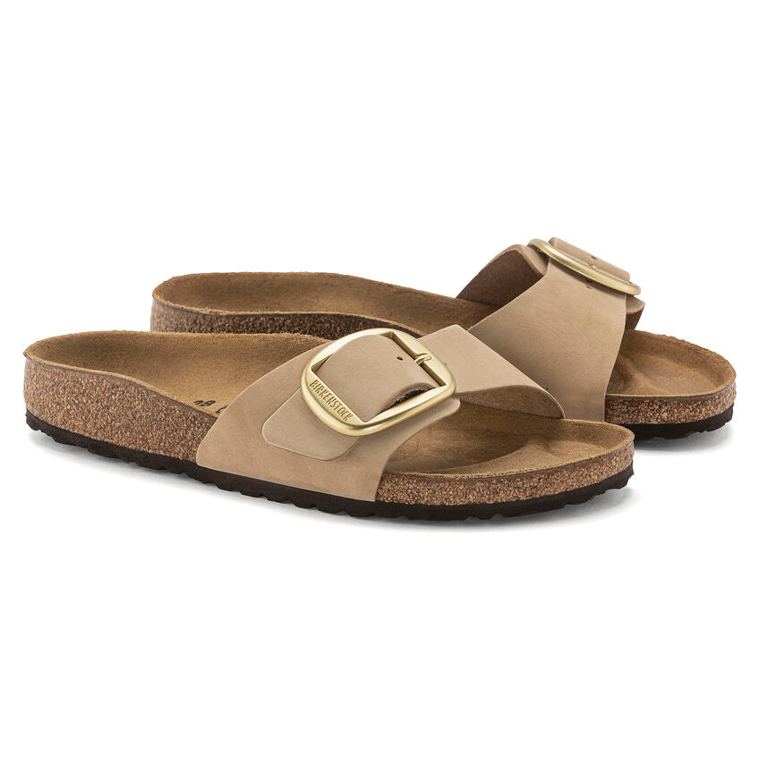 Birkenstock MADRID BIG BUCKLE 1024009 Sandcastle | Nubuck Largeur Étroite - Dealorys