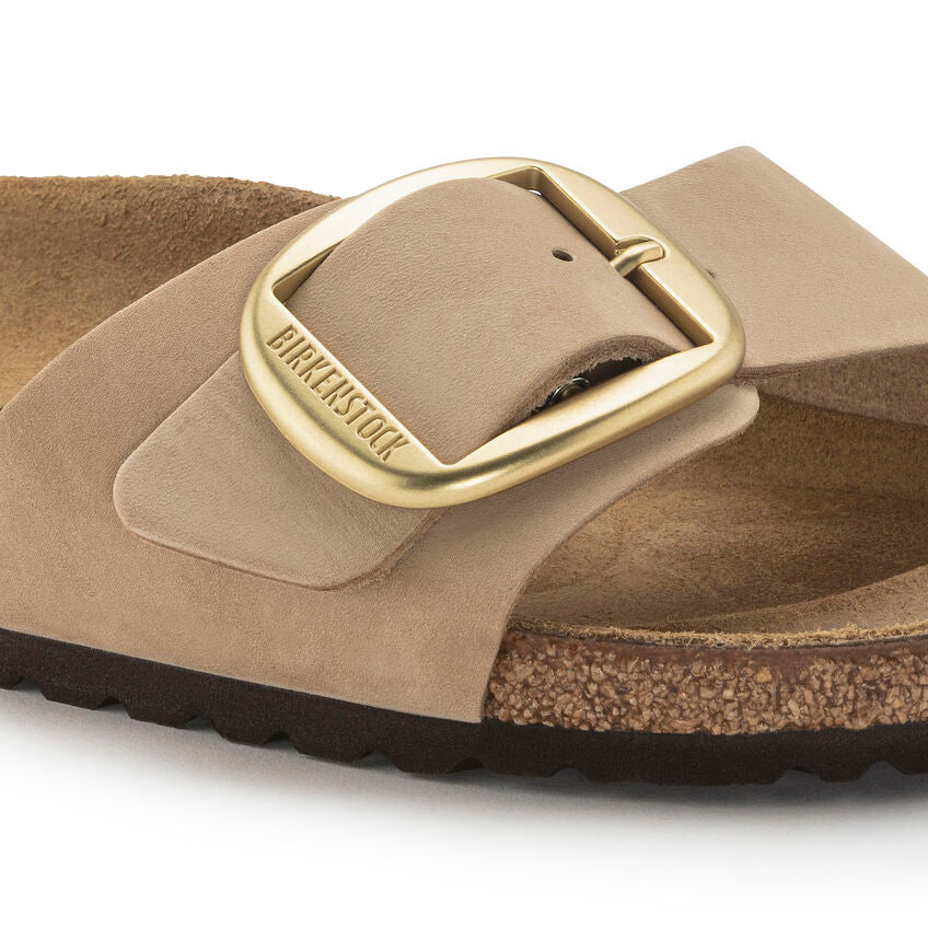 Birkenstock MADRID BIG BUCKLE 1024009 Sandcastle | Nubuck Largeur Étroite - Dealorys