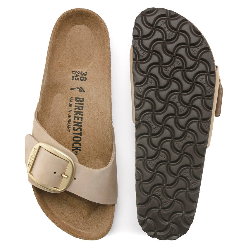 Birkenstock MADRID BIG BUCKLE 1024009 Sandcastle | Nubuck Largeur Étroite - Dealorys